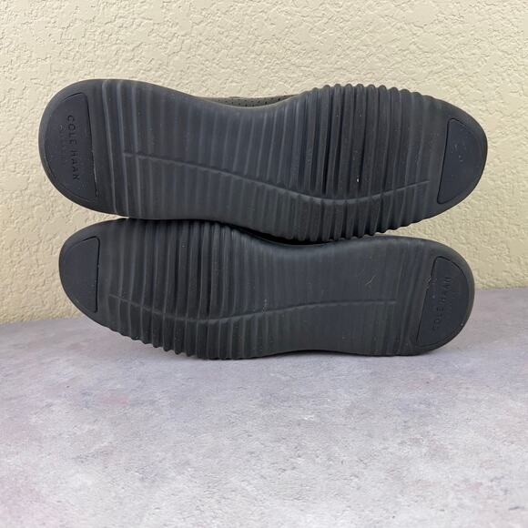 Cole Haan 2.ZeroGrand Mens Sz 12 Wide Oxford Black Leather Laser Wingtip C23832 - Picture 7 of 10